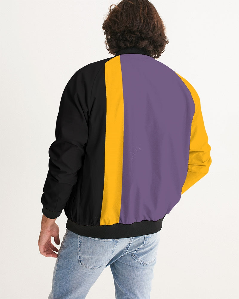 Pop Elements On Purple Men's Bomber Jacket