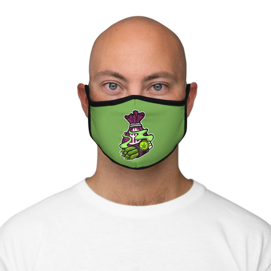 IS YOU HIGH BUDDY? GREEN ..  Fitted Polyester Face Mask