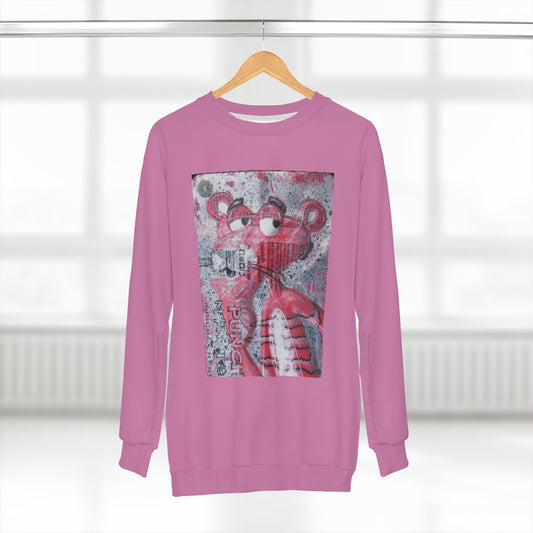 SOMETHIN' PANTHER LIKE (PINK)  ..  AOP Unisex Sweatshirt