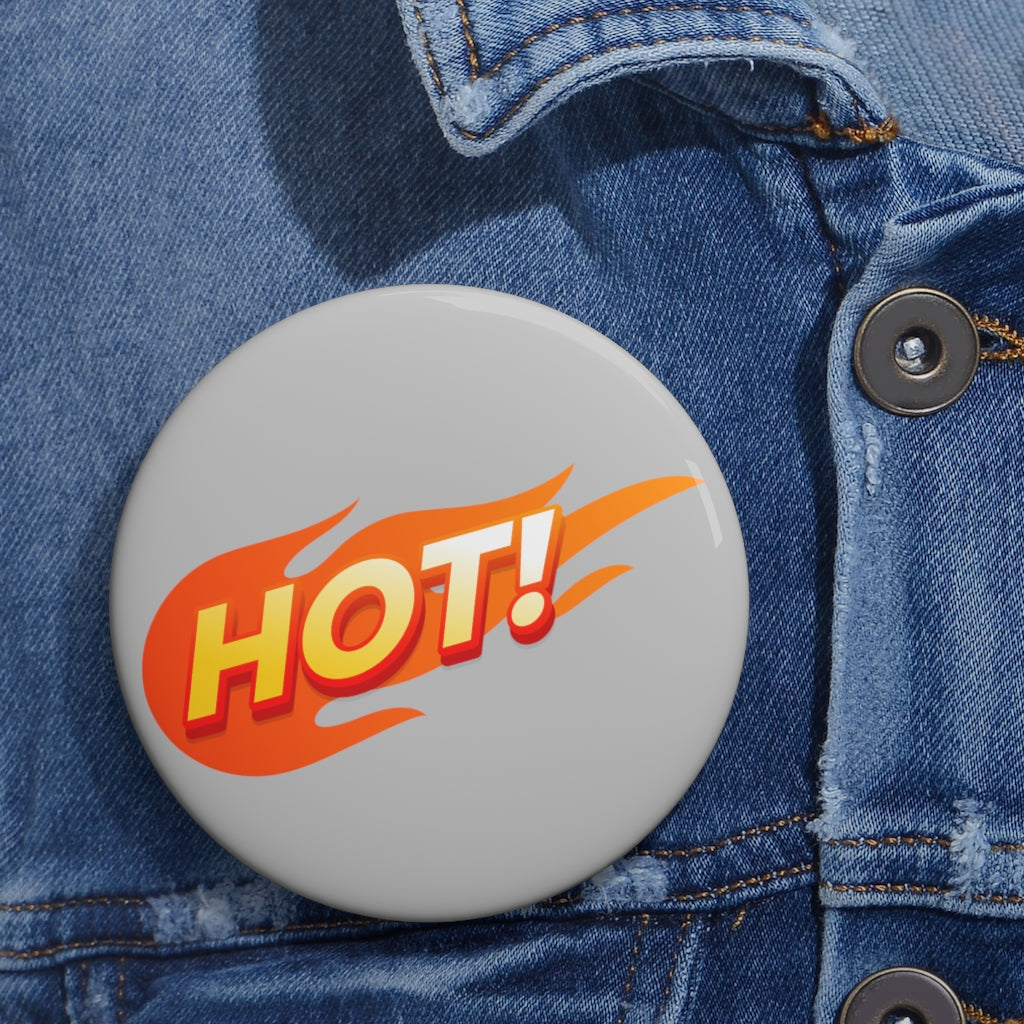 HOT (SILVER) ! Custom Pin / Button