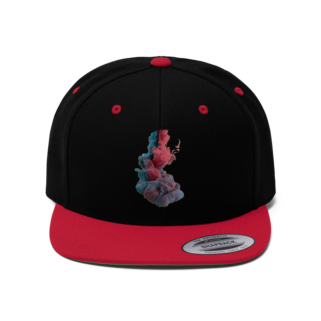 SMOKY HATS (BLUE/RED) Unisex Flat Bill Hat