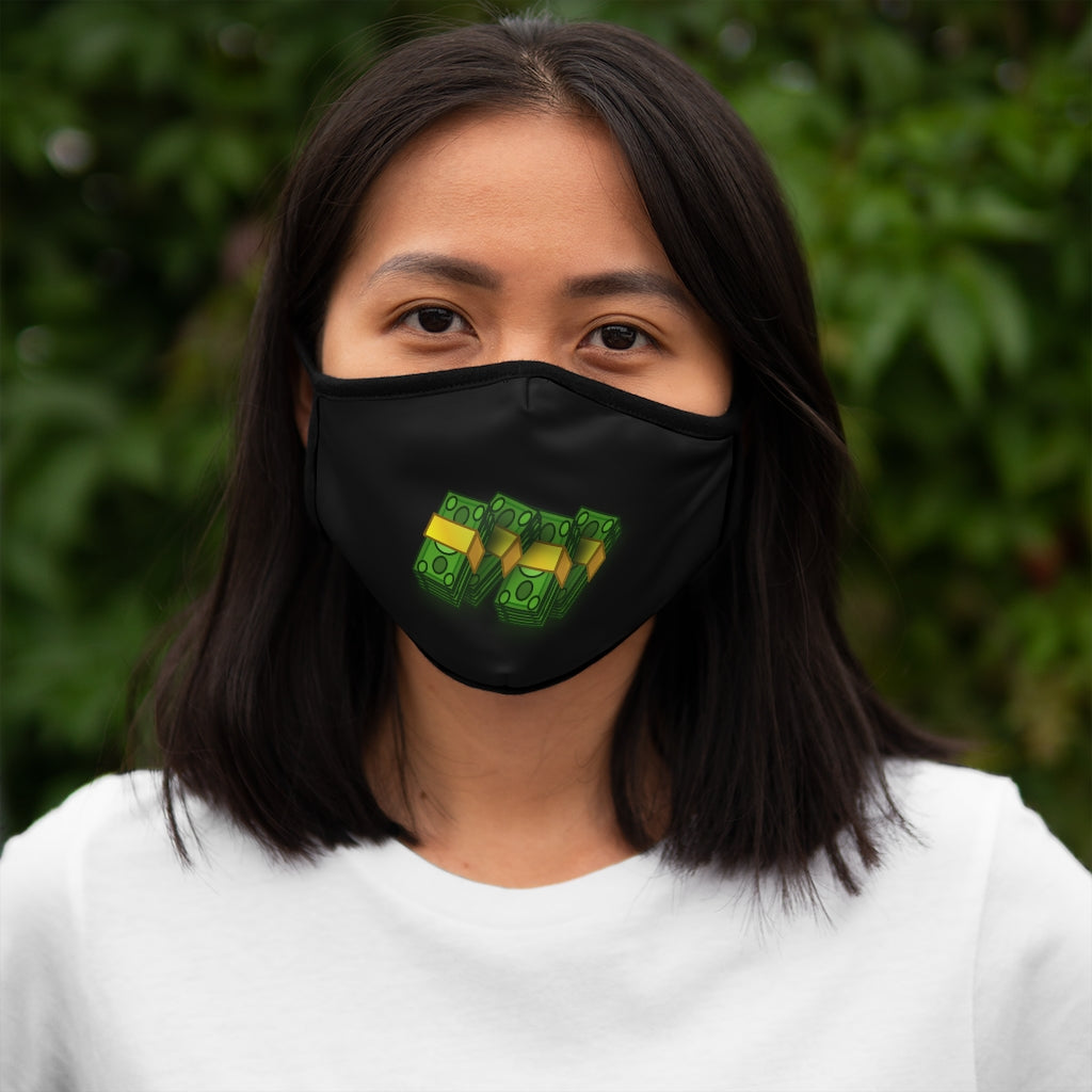 CASHOLA (BLACK)  Fitted Polyester Face Mask