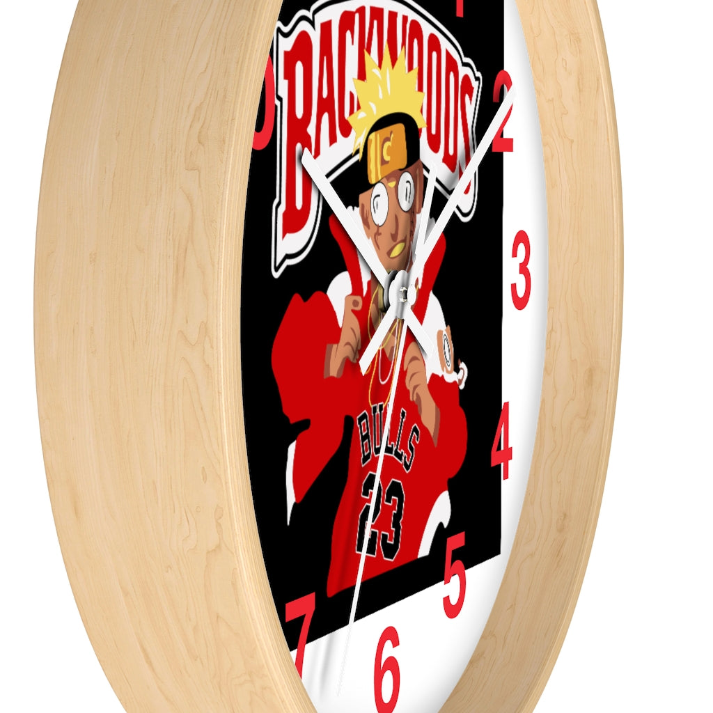 CHI-TOWN BACKWOOD Wall clock