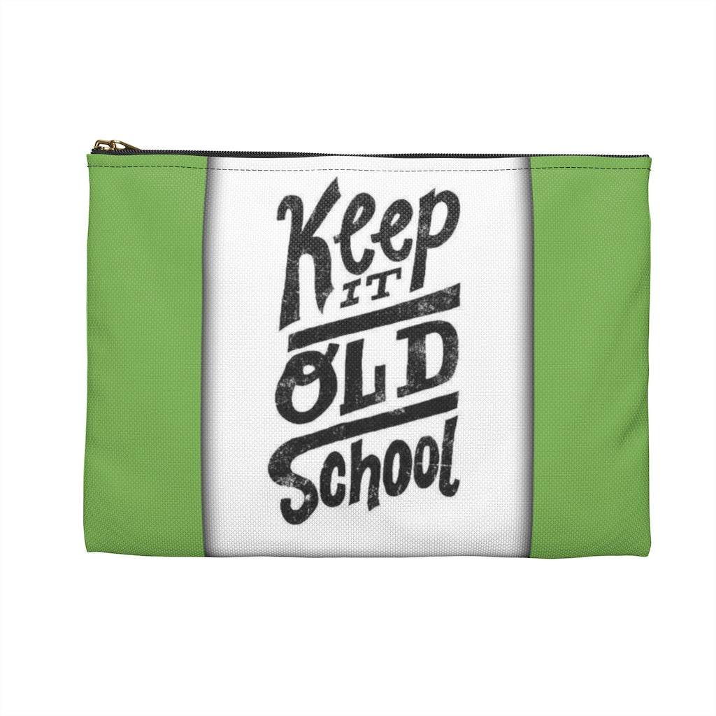 KEEP IT OLD SCHOOL GREEN Accessory Pouch