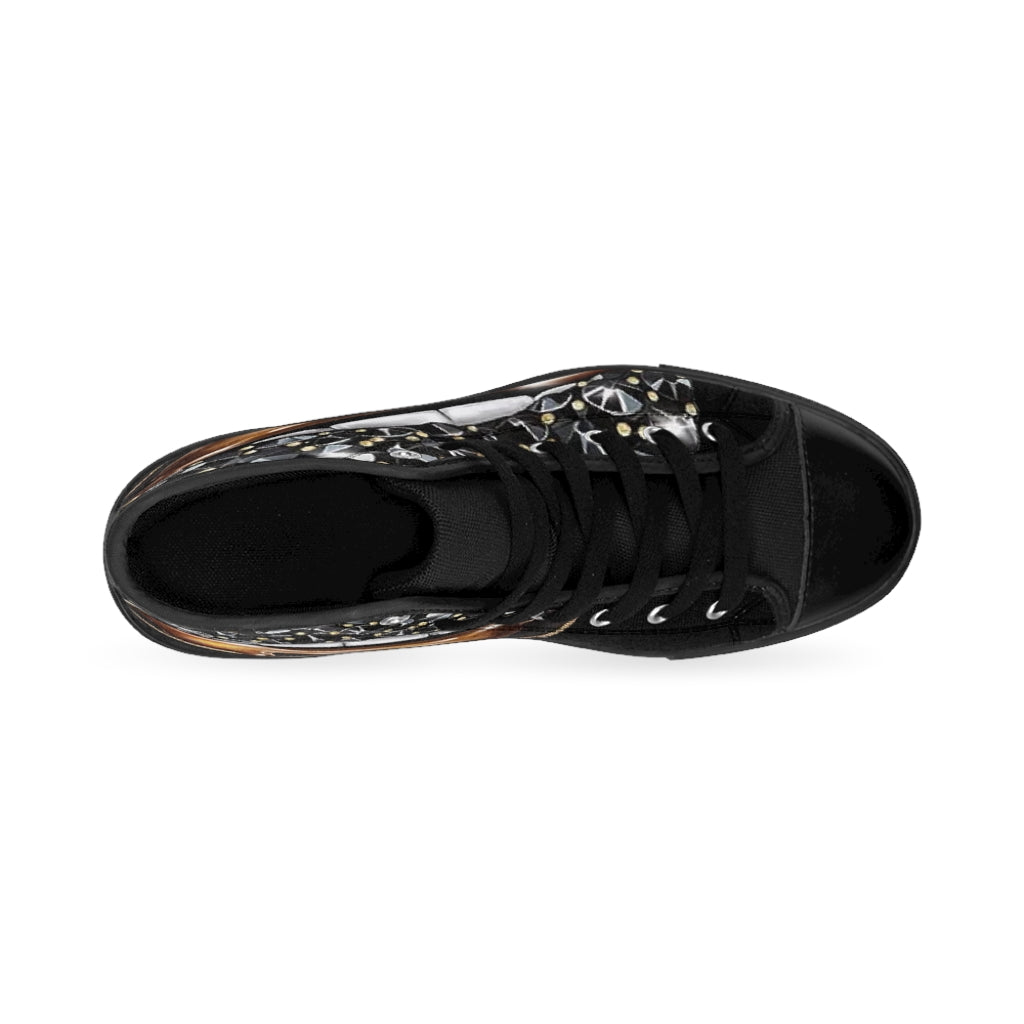 GOLD LIPS KICKS. . (black) High-top Sneakers