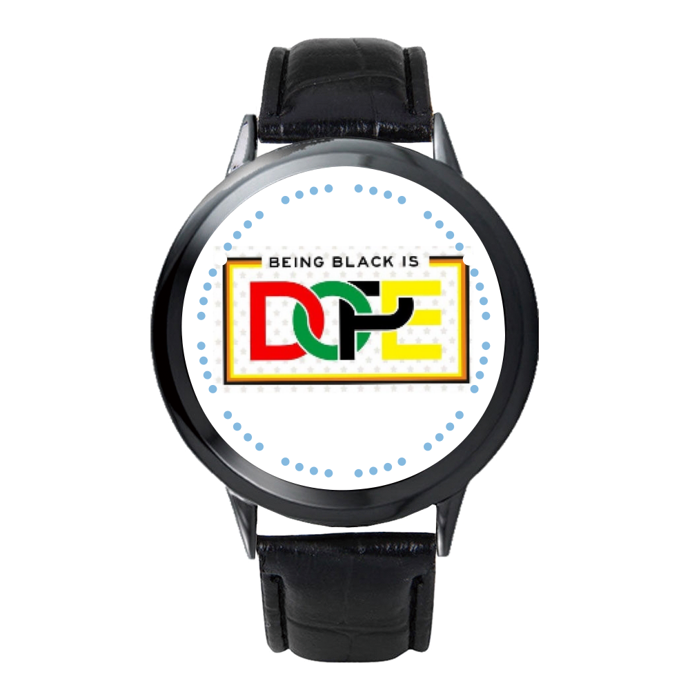 Being Black is DOPE Black LED Touch Screen Watch