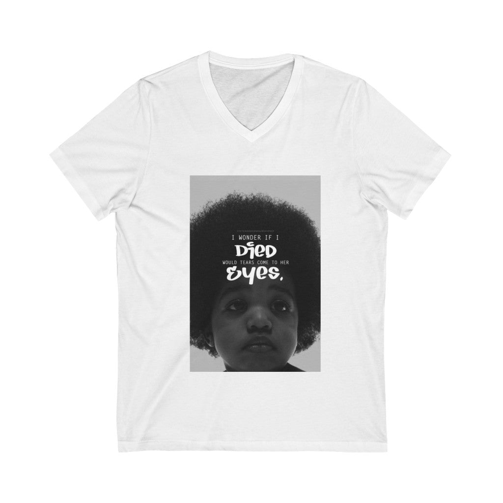 BIG LYRIC Unisex Short Sleeve V-Neck Tee