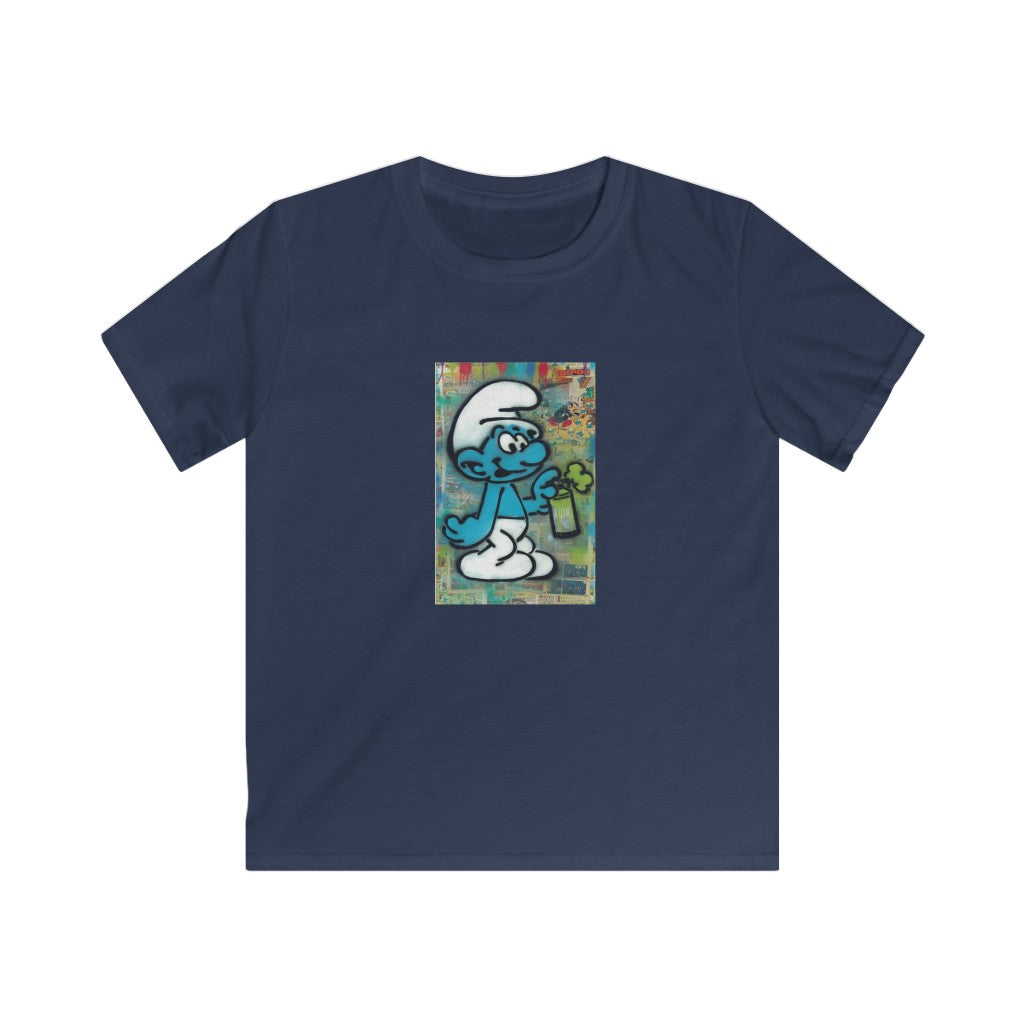 THROWBACK BLUE CARTOONS/ Kids Softstyle Tee