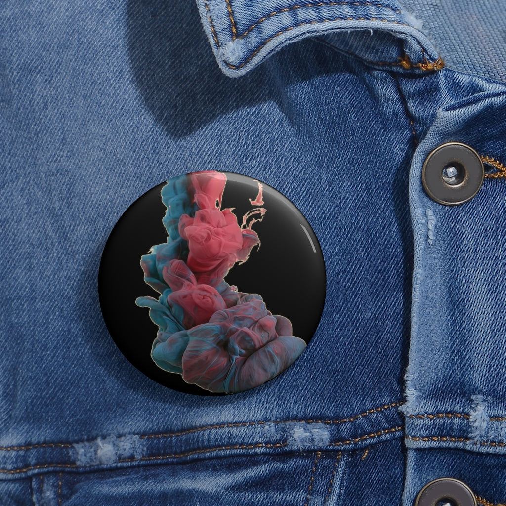 SMOKY & BLACK  Custom Pin / Button