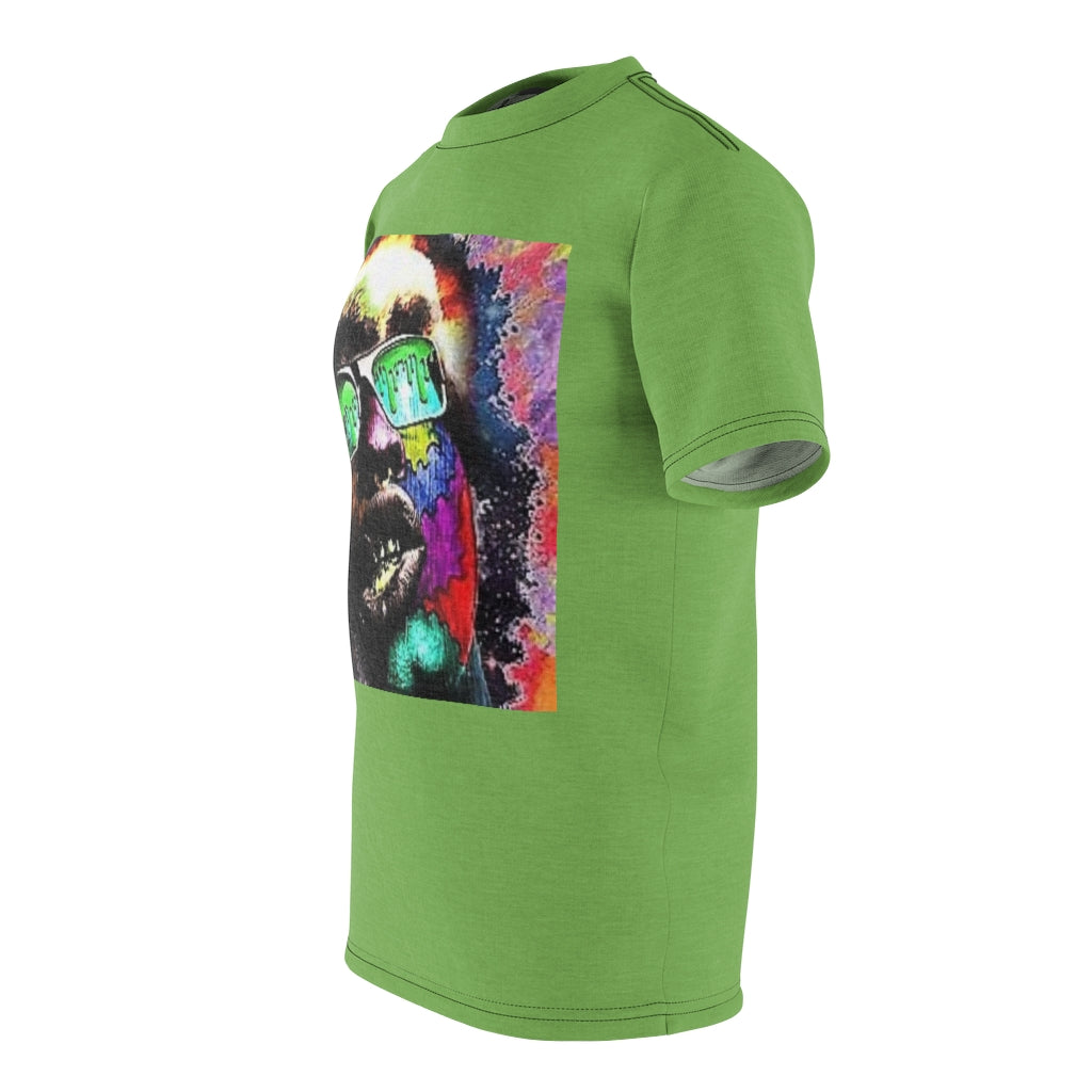 Drips and Color (Lime) All Over Tee