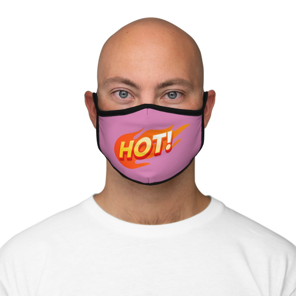 HOT! PINK Fitted Polyester Face Mask