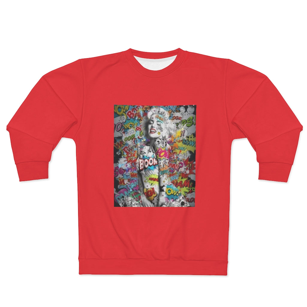 RETRO & THROWBACK (RED)  ..  AOP Unisex Sweatshirt