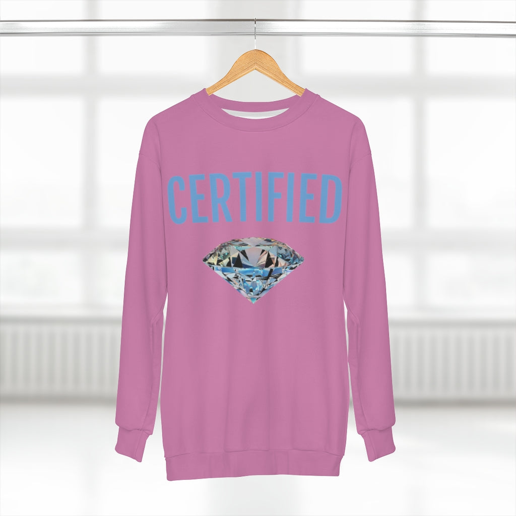 CERTIFIED DIAMOND PINK   ..  AOP Unisex Sweatshirt