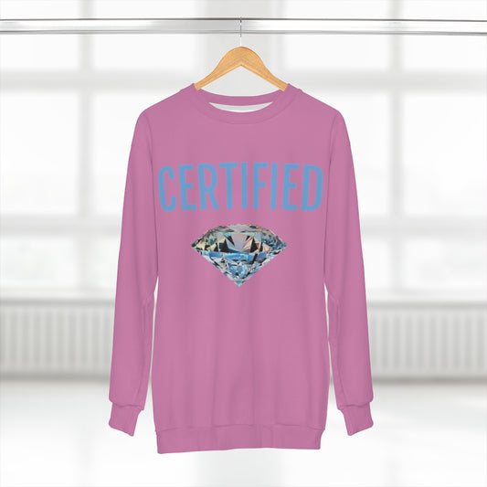 CERTIFIED DIAMOND PINK   ..  AOP Unisex Sweatshirt