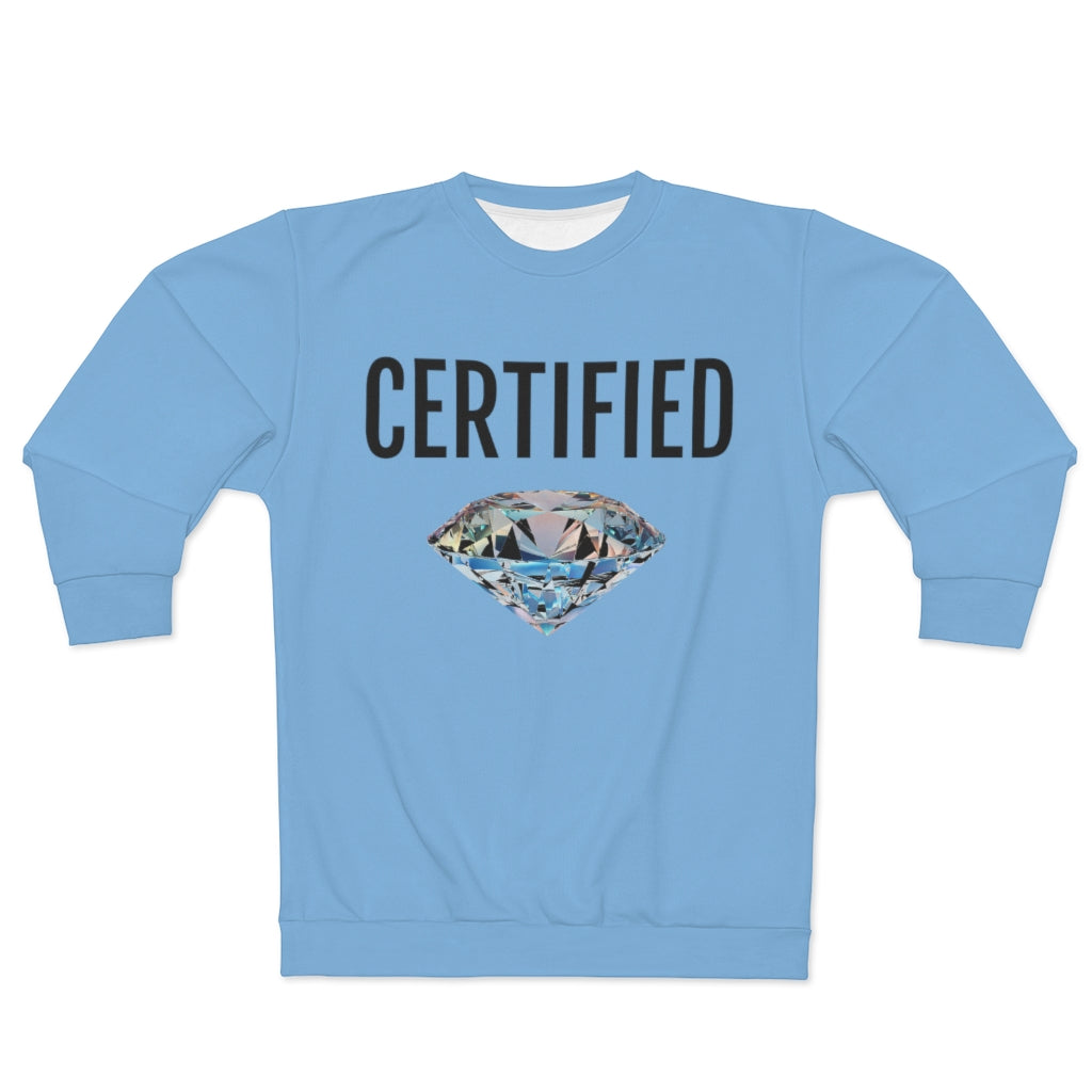 CERTIFIED DIAMOND BLUE   ..  AOP Unisex Sweatshirt