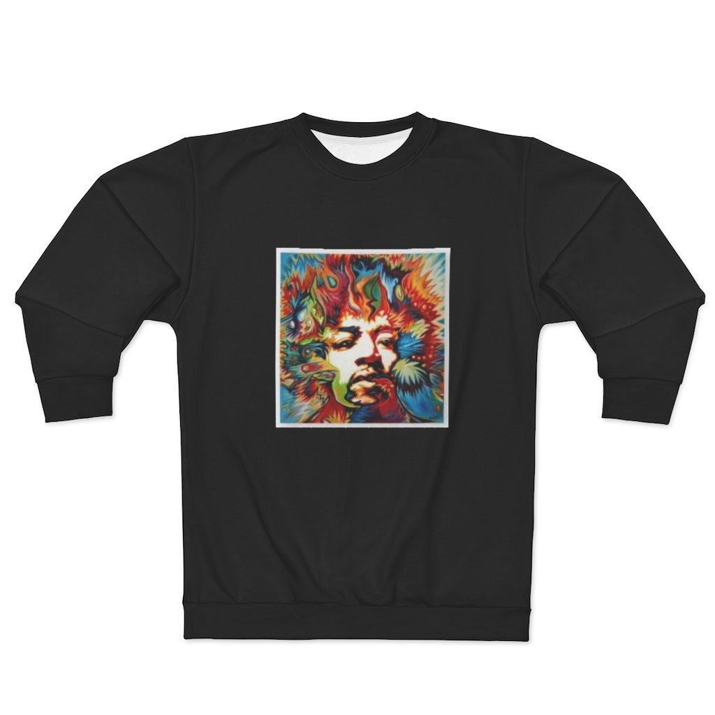 TRIPPY JIM (BLACK)  ..  AOP Unisex Sweatshirt