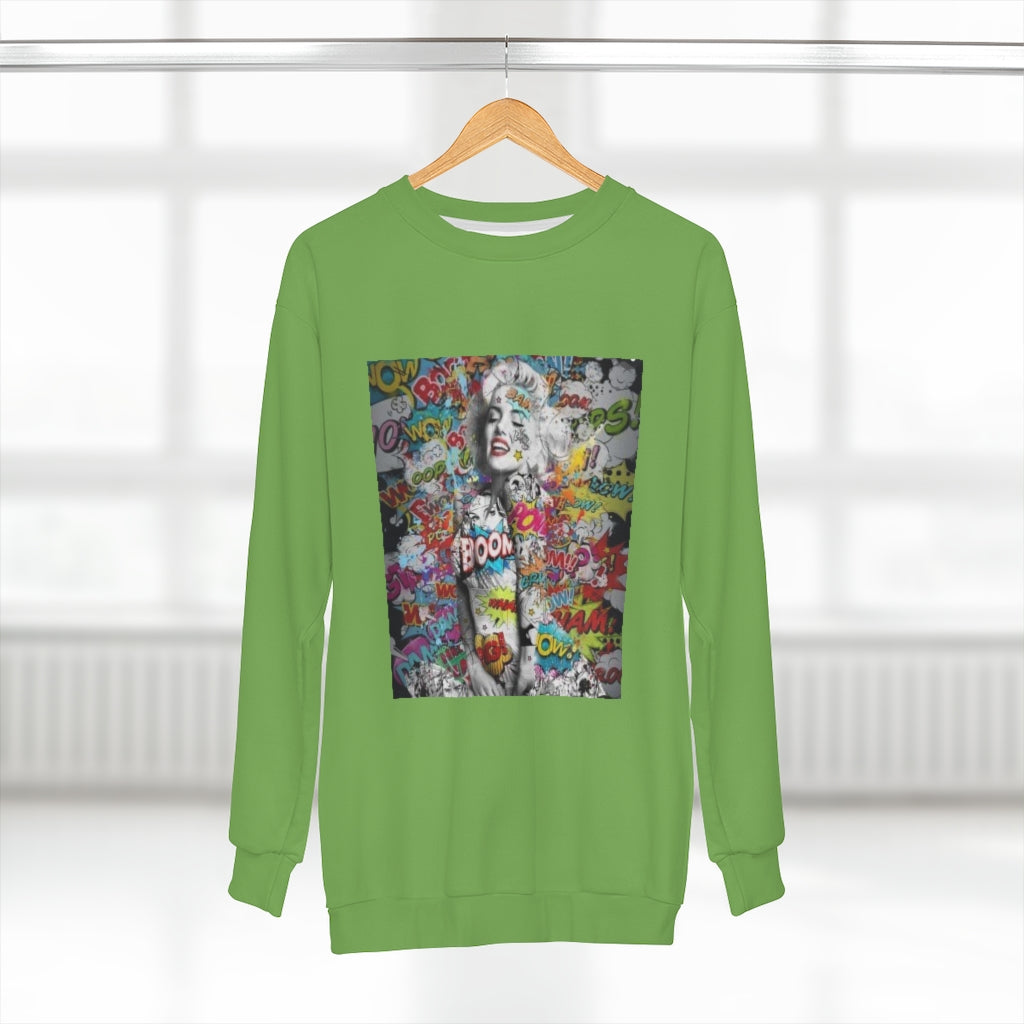 RETRO & THROWBACK (GREEN)  ..  AOP Unisex Sweatshirt