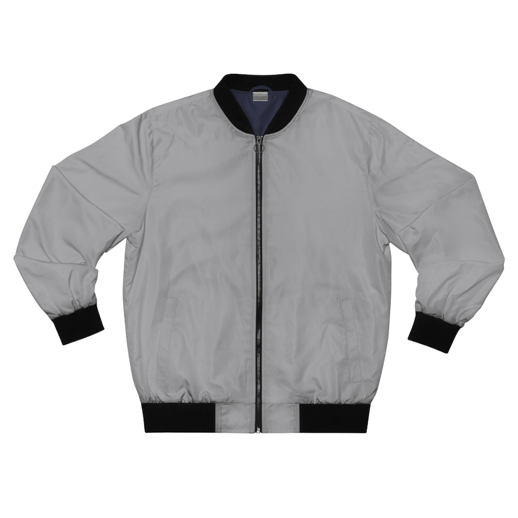 GRAY & BLACK CHANGES Bomber Jacket