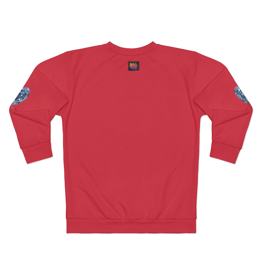 DIAMOND LOVER RED   ..  AOP Unisex Sweatshirt