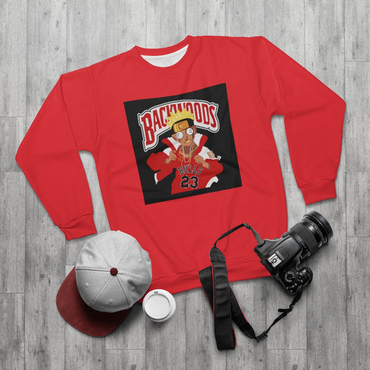 CHI-TOWN WOODS (RED) AOP Unisex Sweatshirt