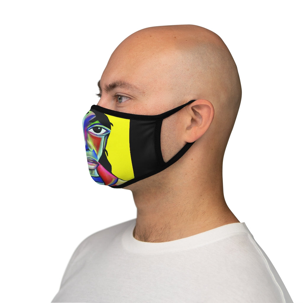 Hello Sir J BLACK  Fitted Polyester Face Mask