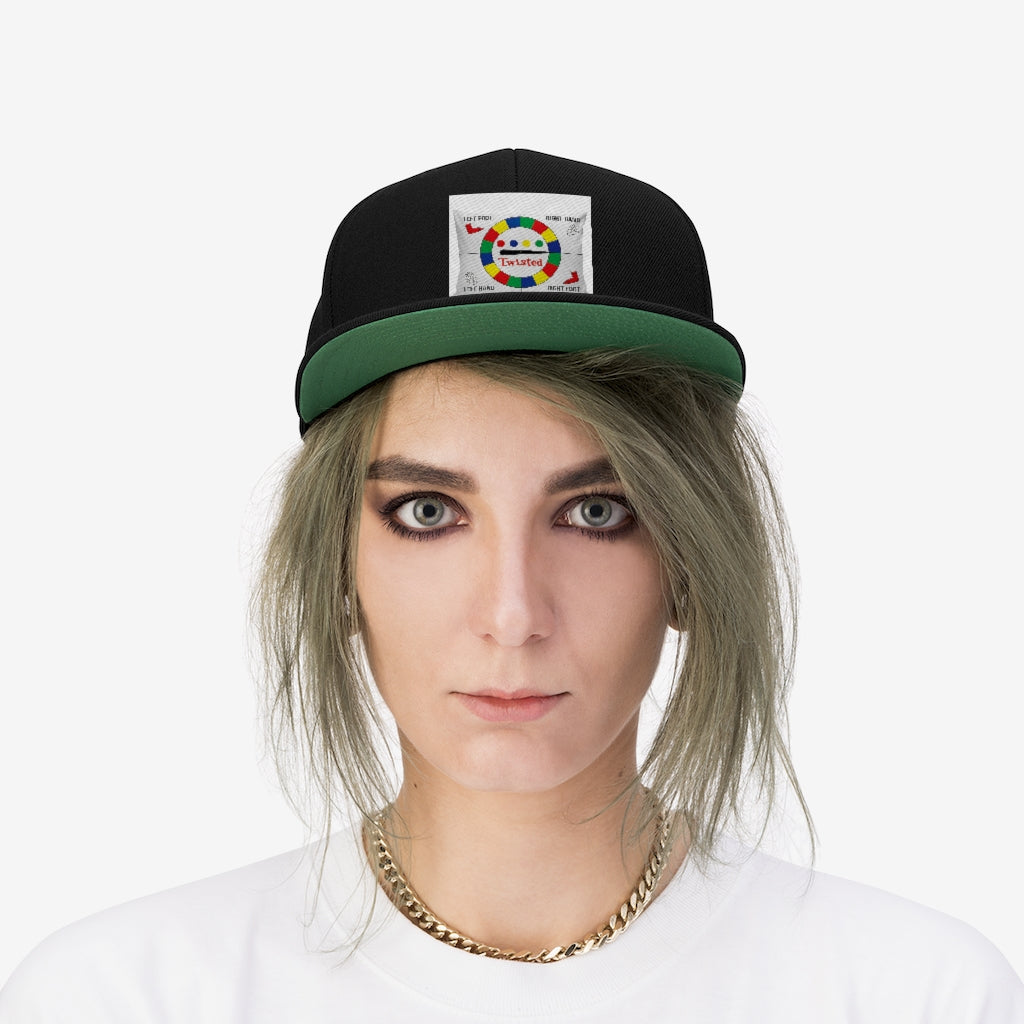 Twisted Unisex Flat Bill Hat