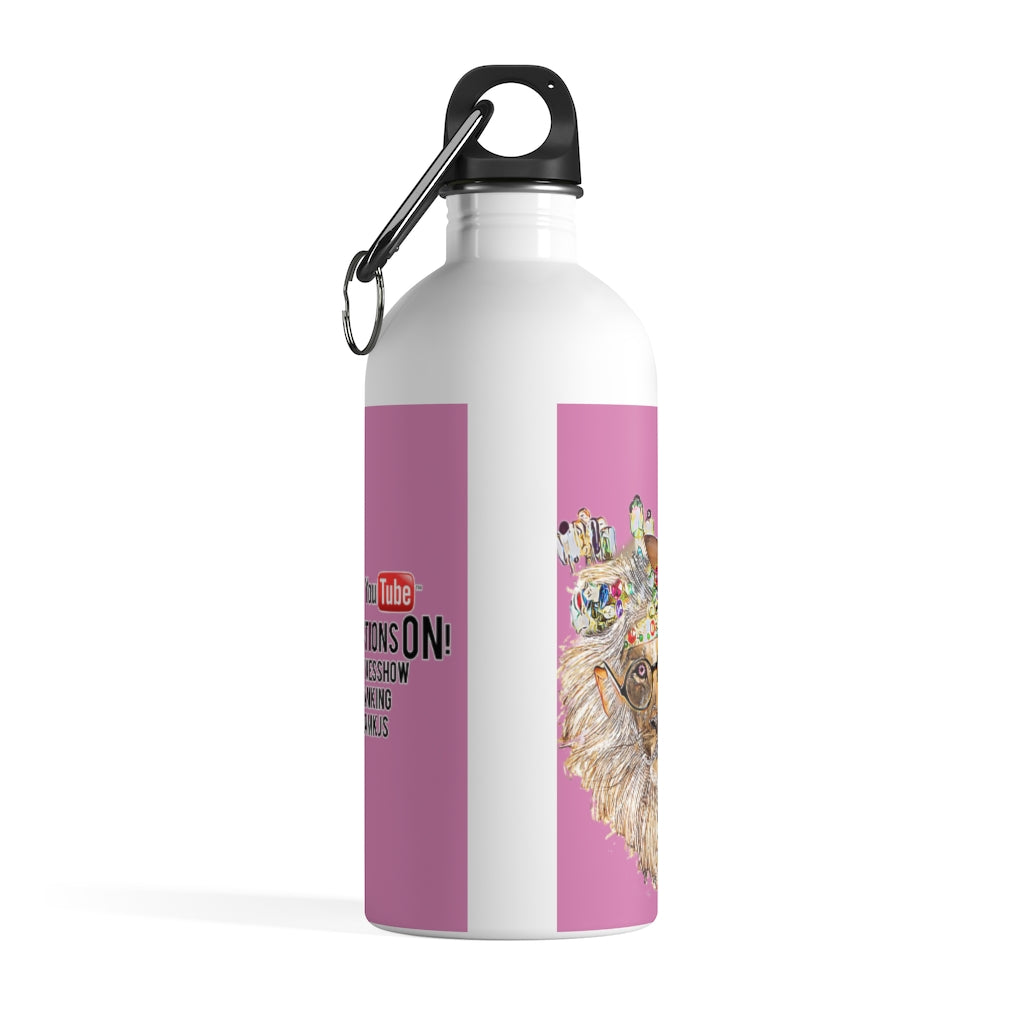 Who Is This King? Pink Stainless Steel Water Bottle