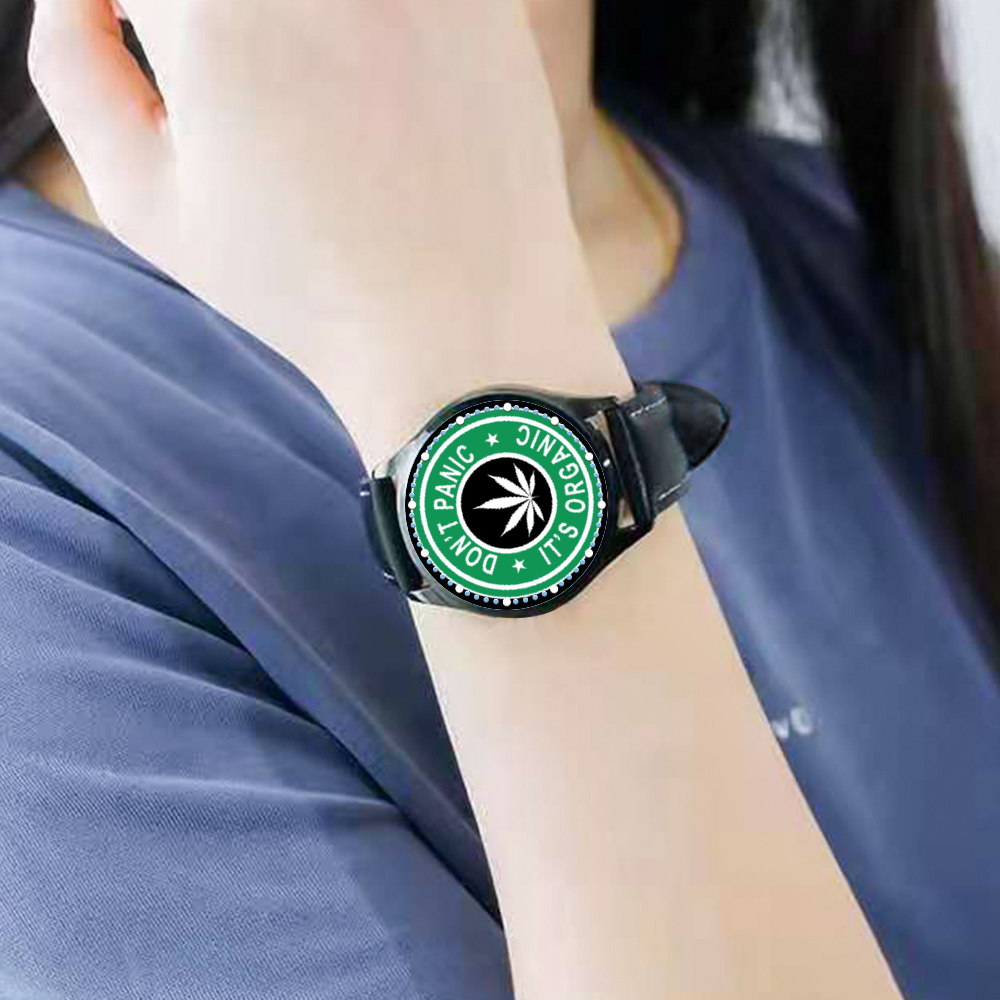 DON'T PANIC, IT'S ORGANIC Black LED Touch Screen Watch