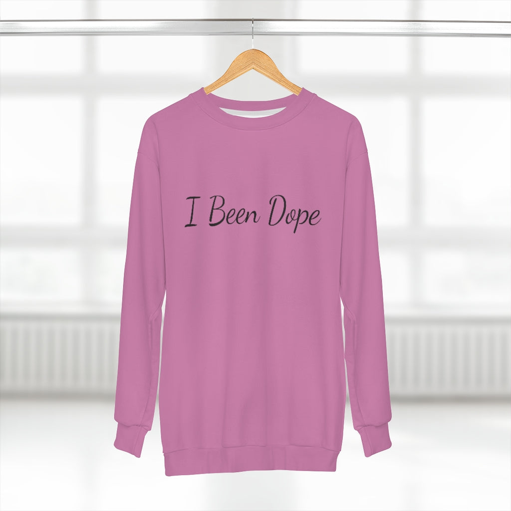 I BEEN DOPE (Pink/Black) AOP Unisex Sweatshirt