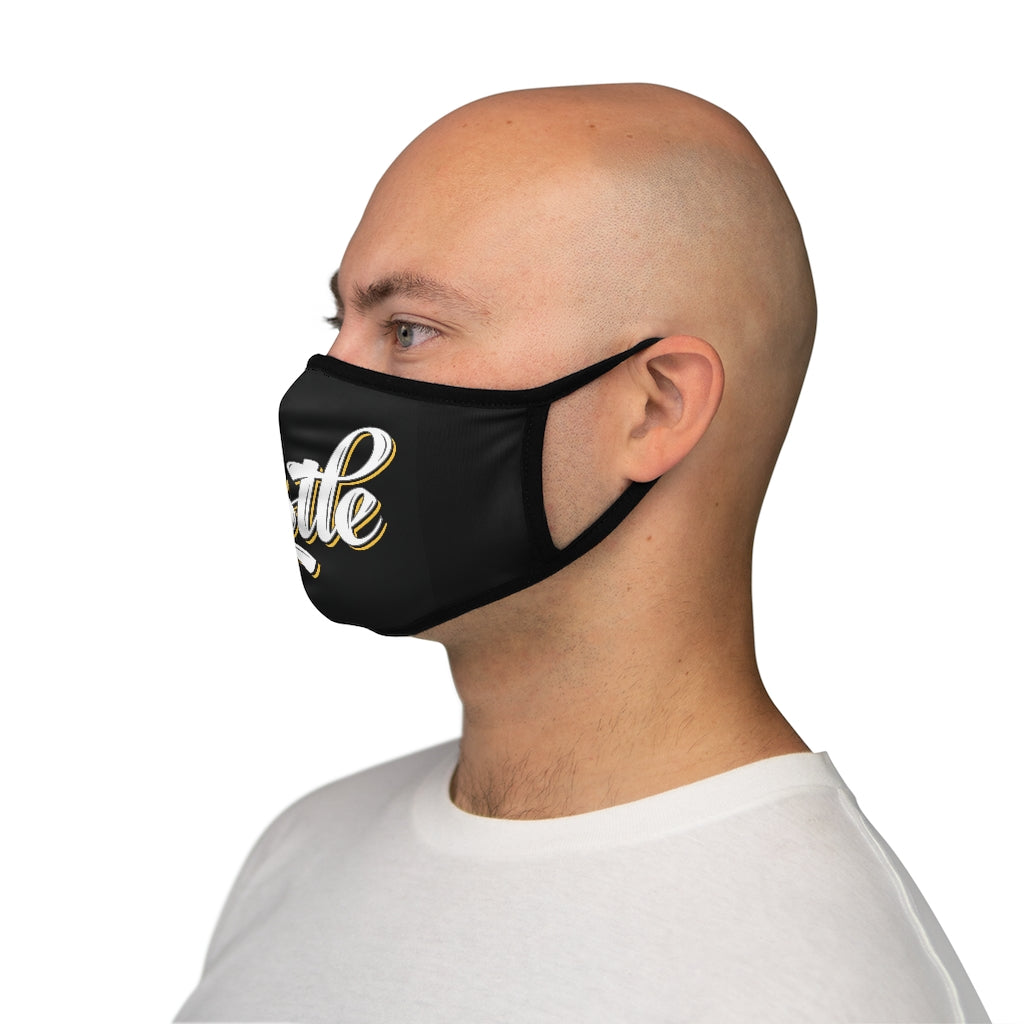 HUSTLE..   Fitted Polyester Face Mask