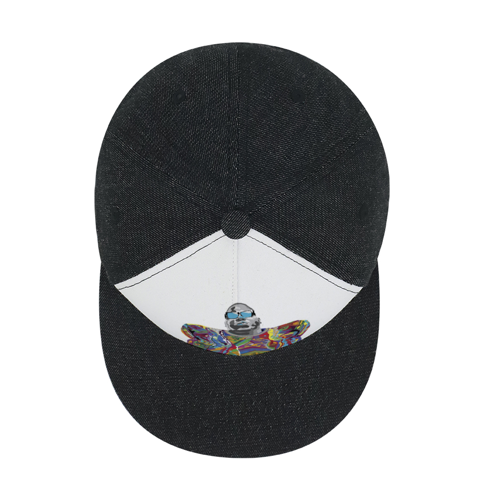 BIG COLORS Adult Denim Black Baseball Hat