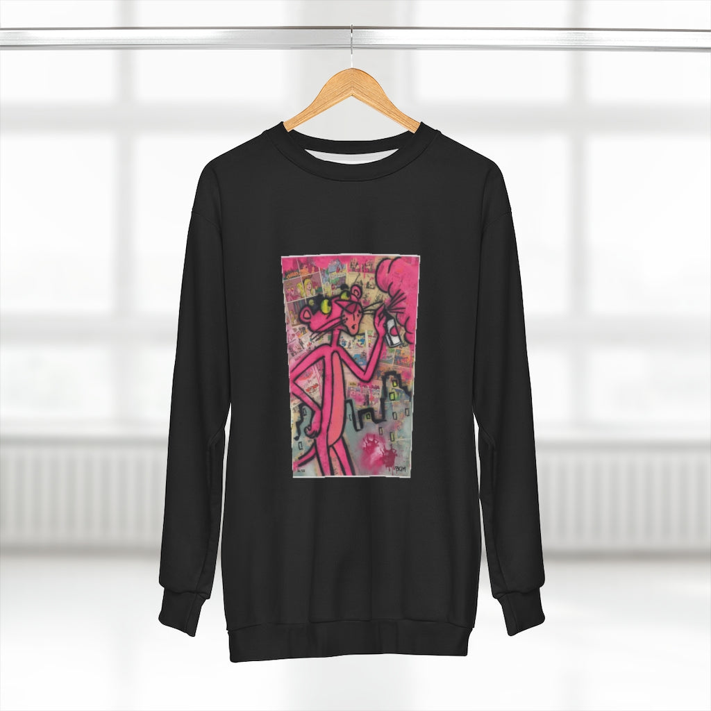 PANTHER ART (BLACK)  ..  AOP Unisex Sweatshirt