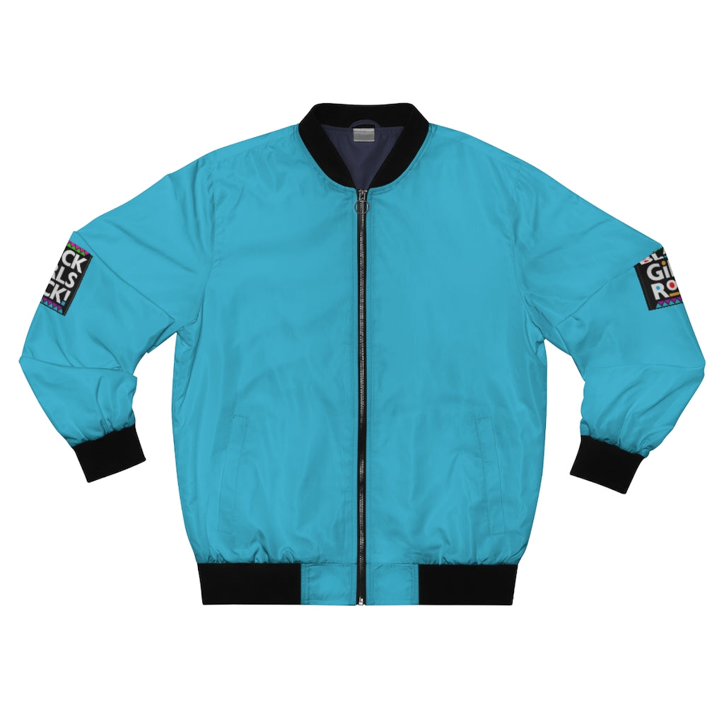 BLACK GIRLS ROCK (Baby Blue) AOP Bomber Jacket