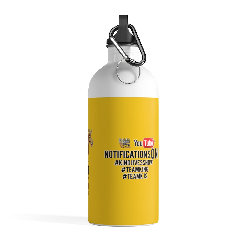 Who Is This King? Yellow Stainless Steel Water Bottle