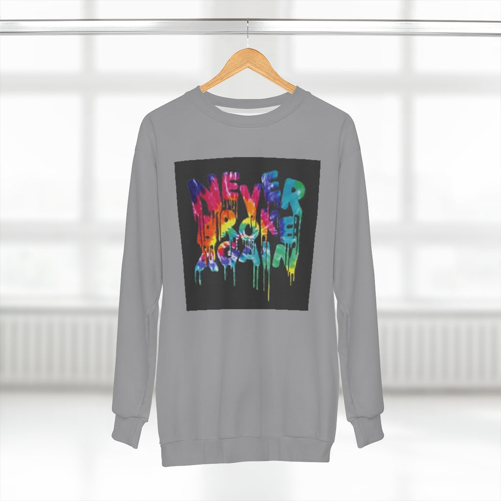 NEVER BROKE AGAIN (GRAY) AOP Unisex Sweatshirt