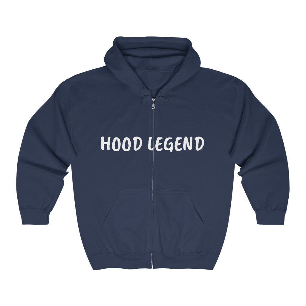 HOOD LEGEND.  Unisex Heavy Blend™ Full Zip Hooded Sweatshirt