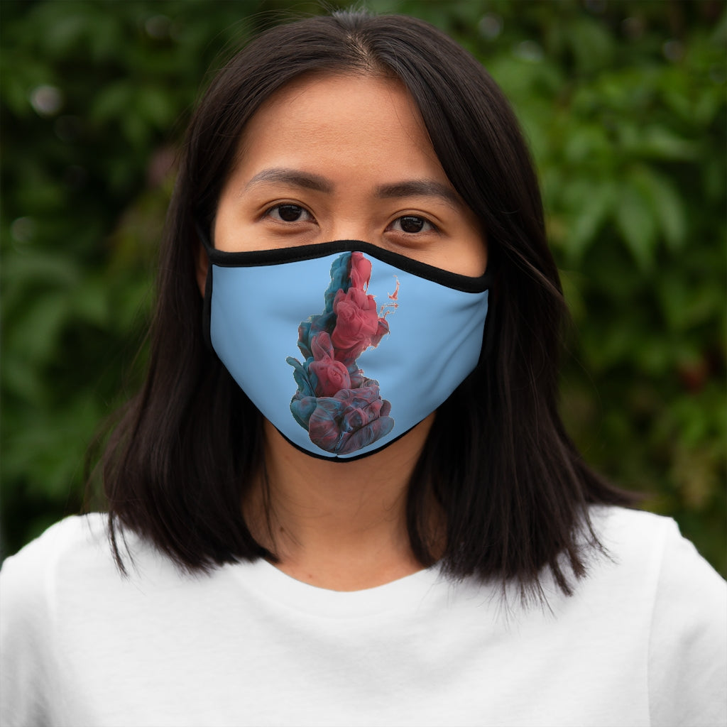 SMOKY & BLUE  Fitted Polyester Face Mask