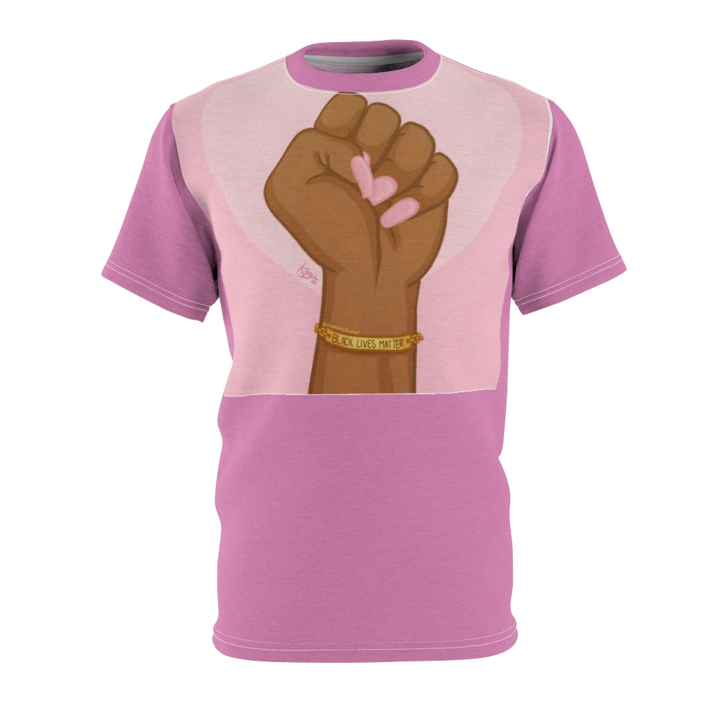 Pink Power Fist All Over Tee