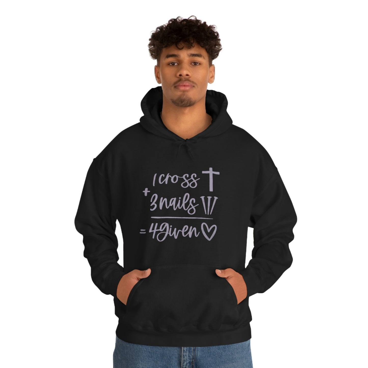 1 Cross Unisex Heavy Blend™ Hooded Sweatshirt