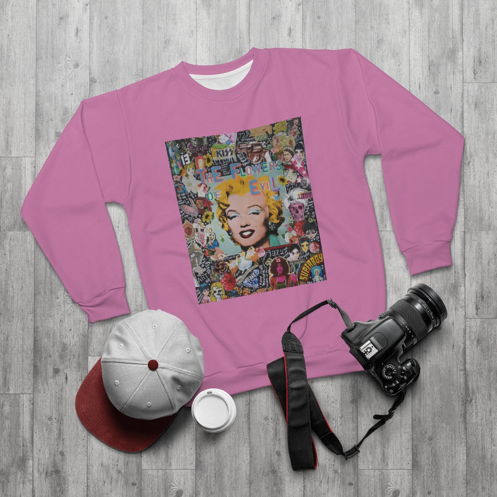 GOLDEN AGE THROWBACK (PINK)  ..  AOP Unisex Sweatshirt