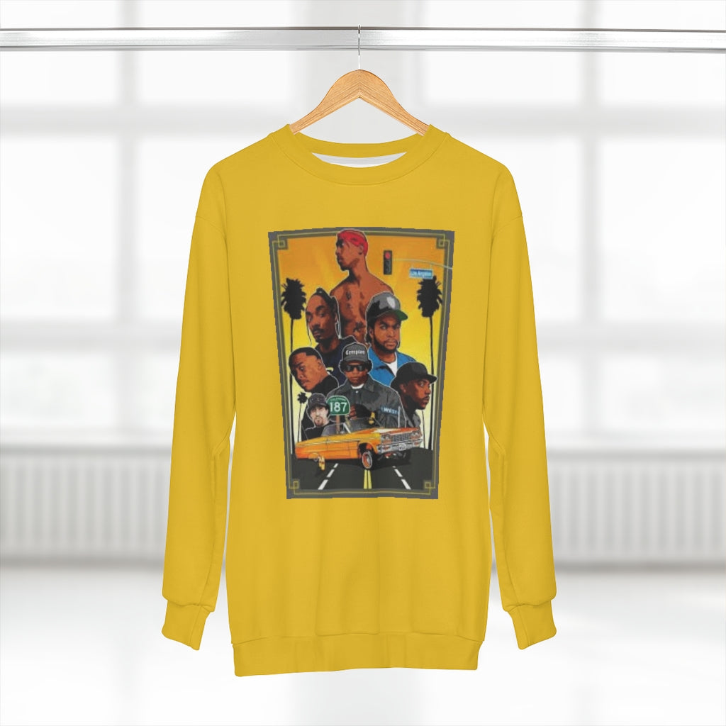 WEST COAST LEGENDS. (GOLD)  ..  AOP Unisex Sweatshirt