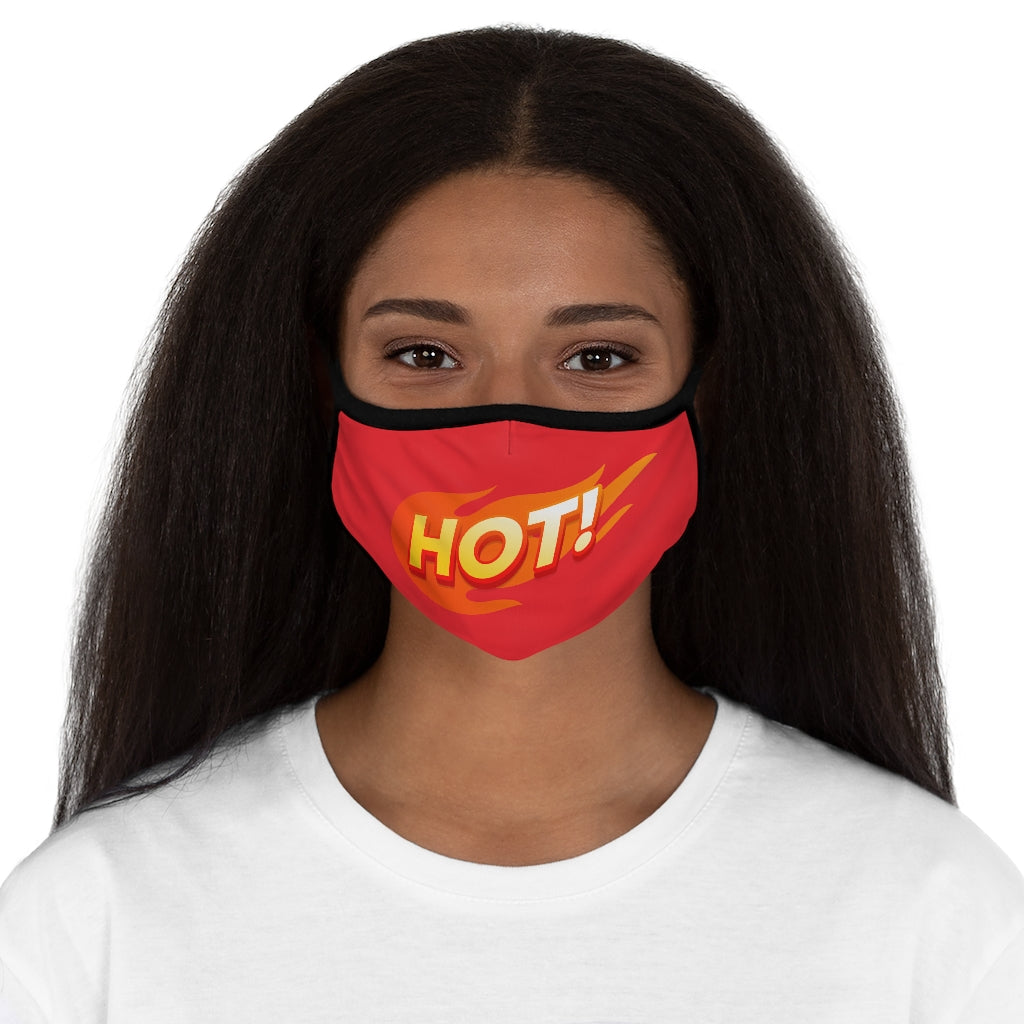 HOT! SUPER RED Fitted Polyester Face Mask