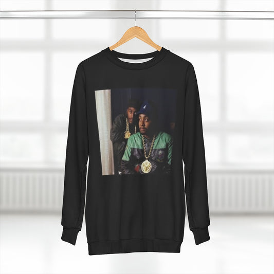 PAID IN FULL CLASSIC ERIC AND RAK . (BLACK)  ..  AOP Unisex Sweatshirt