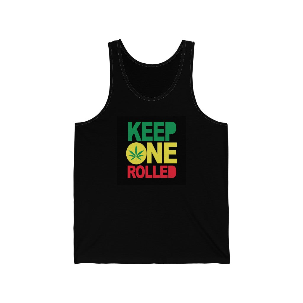 KEEP ONE ROLLED Unisex Jersey Tank