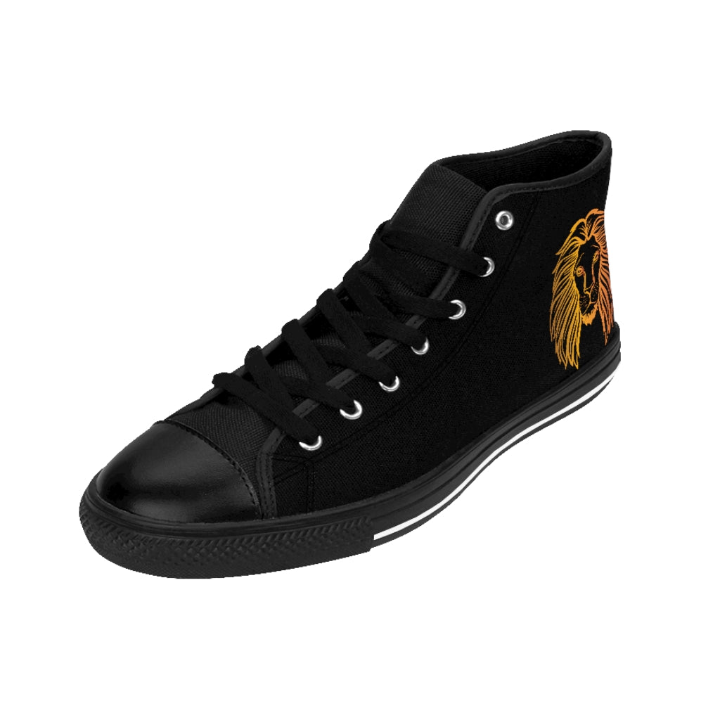 GOLD LION KICKS. . (black) High-top Sneakers