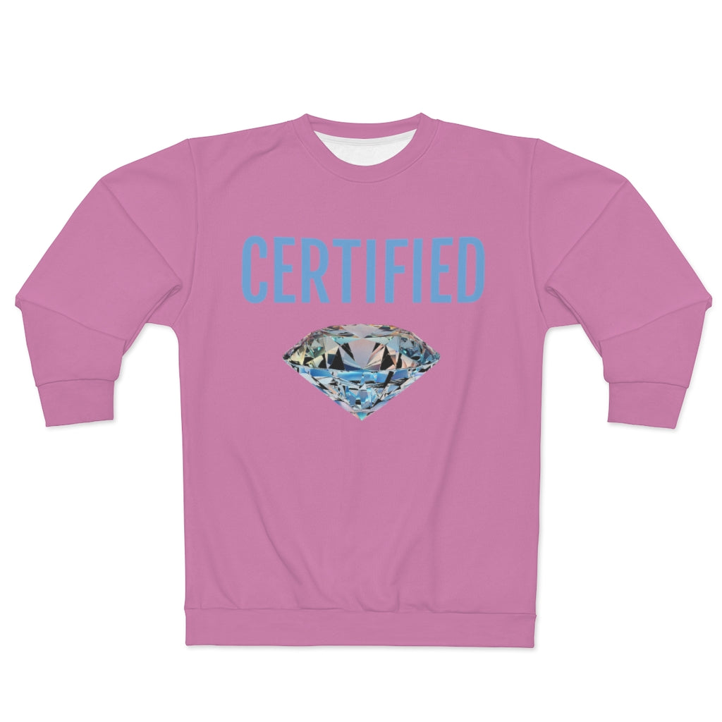 CERTIFIED DIAMOND PINK   ..  AOP Unisex Sweatshirt