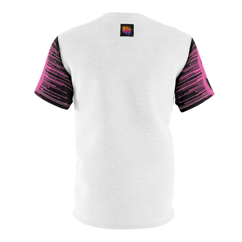 DESIGNER COUTURE IN PINK .. (WHITE) ..  All Over Tee