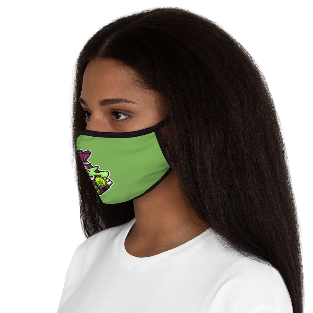 IS YOU HIGH BUDDY? GREEN ..  Fitted Polyester Face Mask