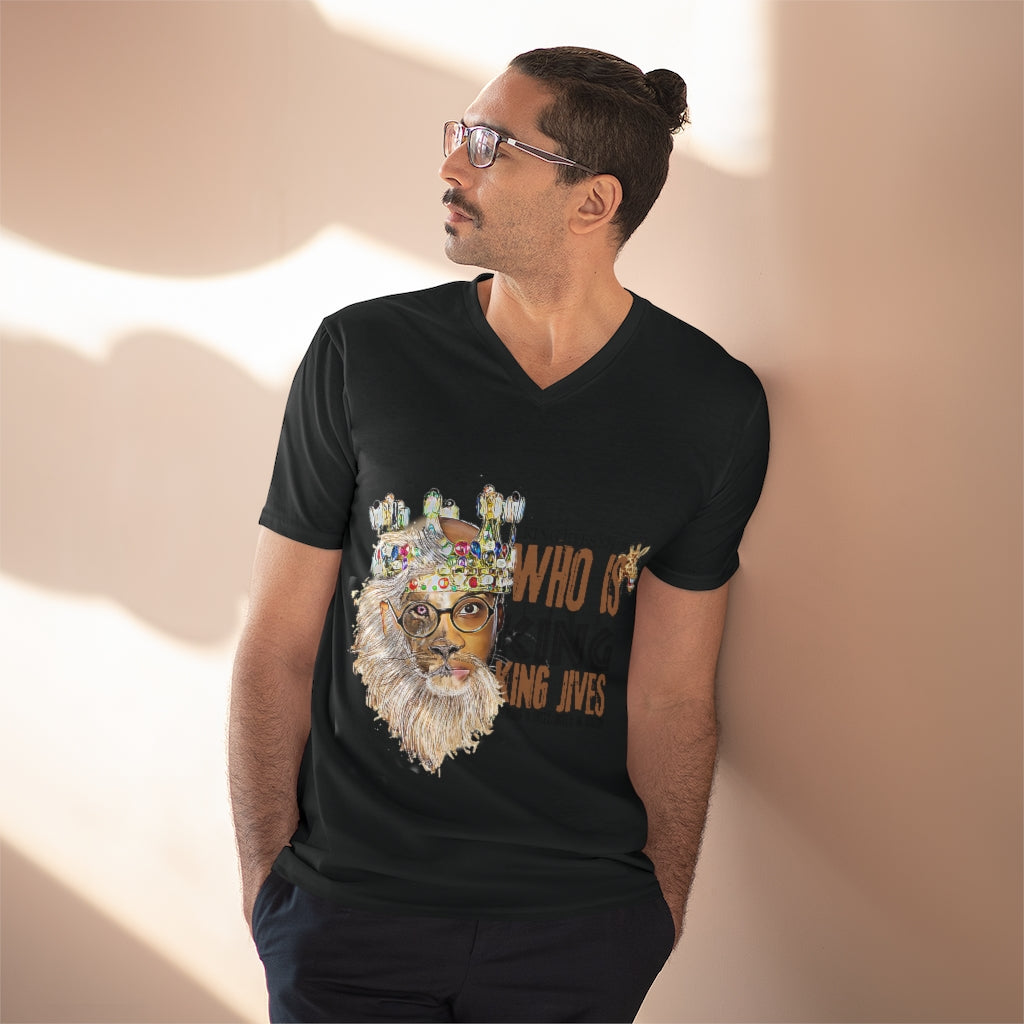 Who Is This King? King Jives V-Neck Tee