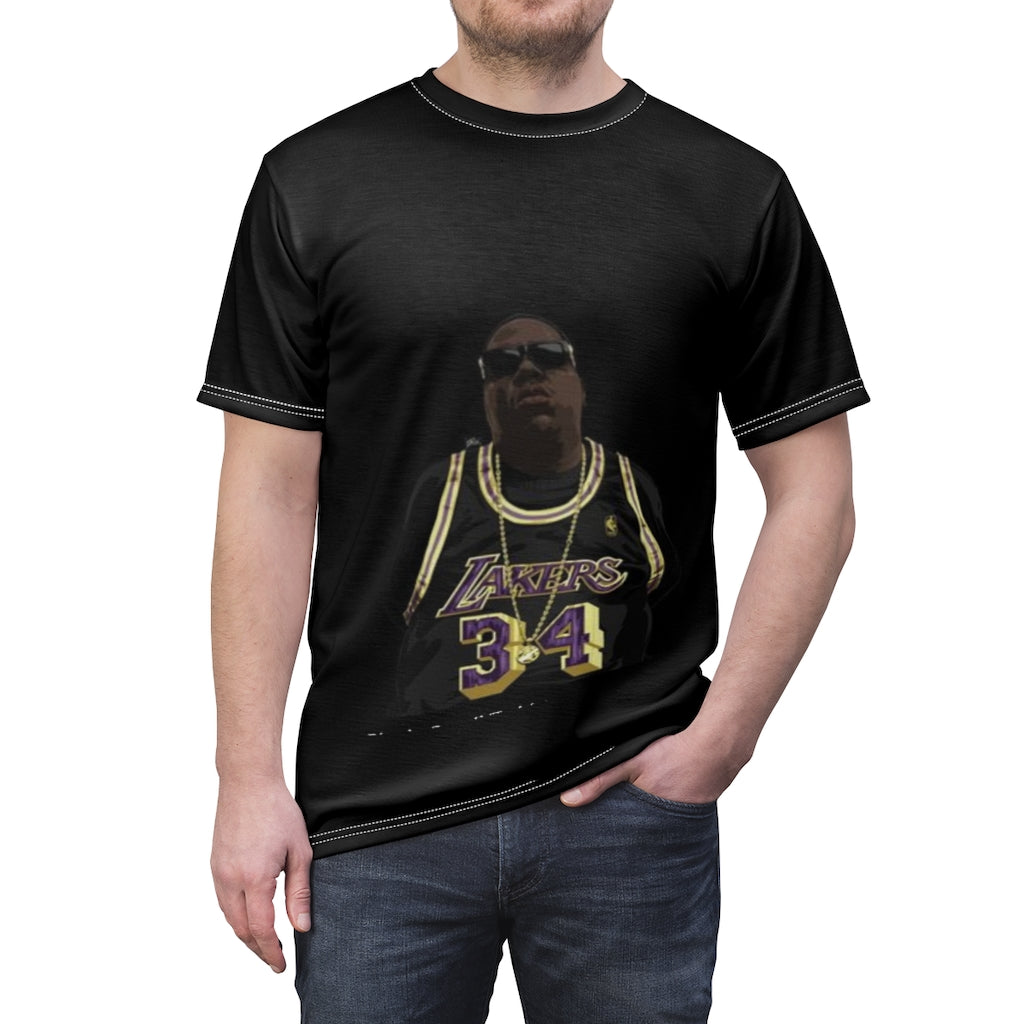 BIG LAKER .. (BLACK) ..  All Over Tee